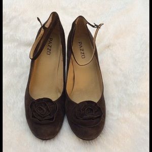Brown suede shoes